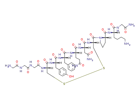 Molecular Structure of 14636-12-5 (Terlipressin)