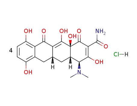 (4S,4aS,5aR,12aS)-4-Dimethylamino-3,7,10,12,12a-pentahydroxy-1,11-dioxo-1,4,4a,5,5a,6,11,12a-octahydro-naphthacene-2-carboxylic acid amide; hydrochloride