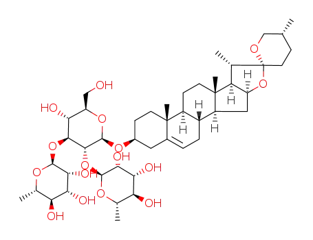 (3β,25R)-spirost-5-en-3-yl 6-deoxy-α-L-mannopyranosyl-(1->2)-[6-deoxy-α-L-mannopyranosyl-(1->3)]-β-D-glucopyranoside