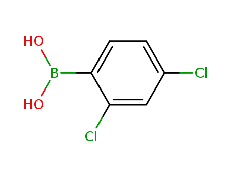 Molecular Structure of 68716-47-2 (2,4-Dichlorophenylboronic acid)