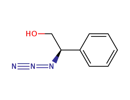 Molecular Structure of 126923-26-0 (Benzeneethanol, b-azido-, (R)-)