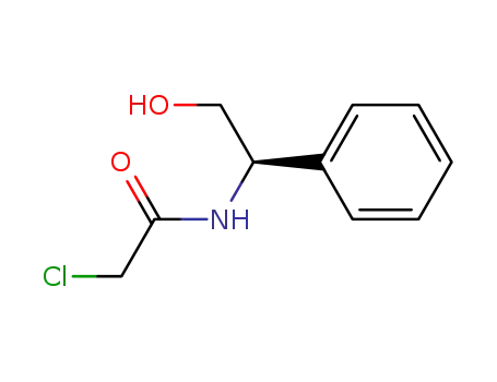 Molecular Structure of 94193-77-8 (Acetamide, 2-chloro-N-(2-hydroxy-1-phenylethyl)-, (R)-)