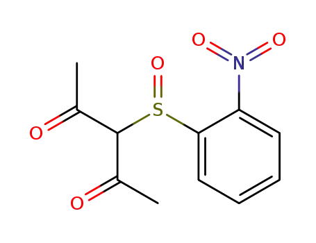 Molecular Structure of 112128-28-6 (2,4-Pentanedione, 3-[(2-nitrophenyl)sulfinyl]-)
