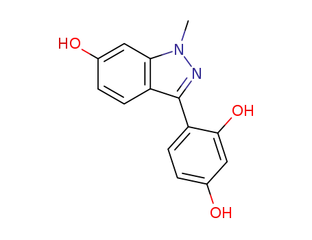 4-(6-hydroxyl-1-methyl-H-indazol-3-yl)-1,3-benzenediol