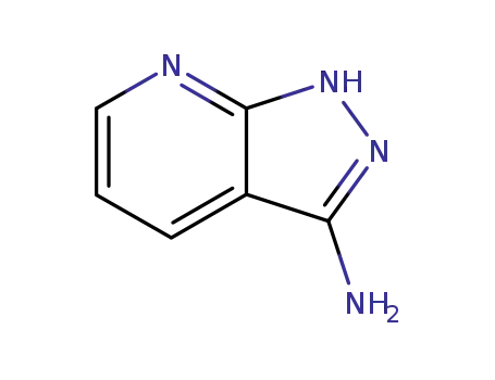 Molecular Structure of 6752-16-5 (1H-Pyrazolo[3,4-b]pyridin-3-amine)