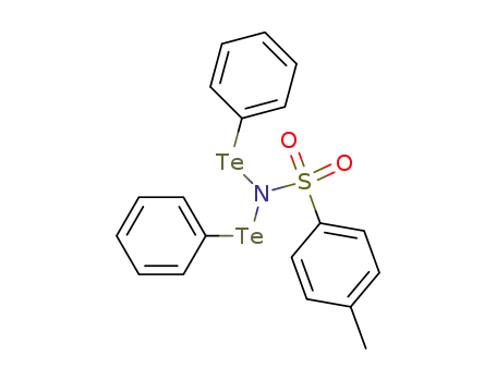 Molecular Structure of 116161-54-7 (Benzenesulfonamide, 4-methyl-N,N-bis(phenyltelluro)-)