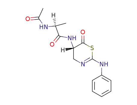 (S)-2-Acetylamino-N-((S)-6-oxo-2-phenylamino-5,6-dihydro-4H-[1,3]thiazin-5-yl)-propionamide