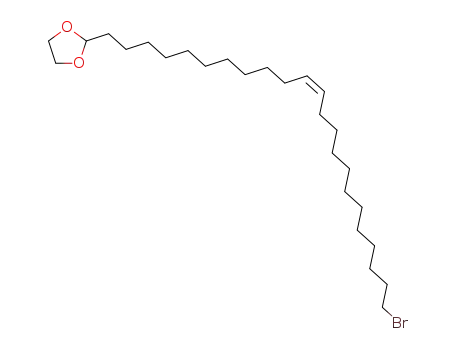 Molecular Structure of 84451-53-6 (1,3-Dioxolane, 2-(23-bromo-11-tricosenyl)-, (Z)-)