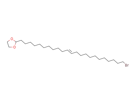 Molecular Structure of 113309-14-1 (1,3-Dioxolane, 2-(23-bromo-11-tricosenyl)-, (E)-)