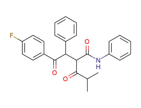 2-[2-(4-fluorophenyl)-2-oxo-1-phenylethyl]-4-methyl-3-oxopentanoic acid phenylamide