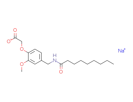 N-(4-O-acetic acid sodium-3-methoxybenzyl)-nonamide