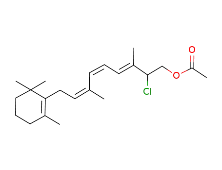 Acetic acid (3E,5Z,7Z)-2-chloro-3,7-dimethyl-9-(2,6,6-trimethyl-cyclohex-1-enyl)-nona-3,5,7-trienyl ester
