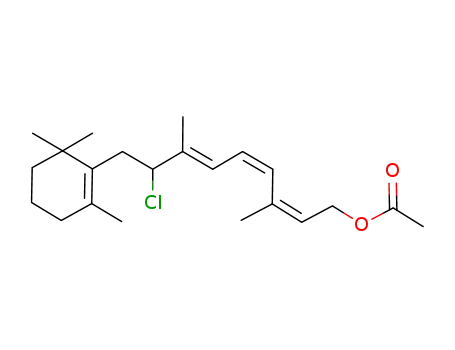 Acetic acid (2Z,4Z,6E)-8-chloro-3,7-dimethyl-9-(2,6,6-trimethyl-cyclohex-1-enyl)-nona-2,4,6-trienyl ester