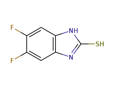 Molecular Structure of 123470-47-3 (2H-Benzimidazole-2-thione,5,6-difluoro-1,3-dihydro-(9CI))