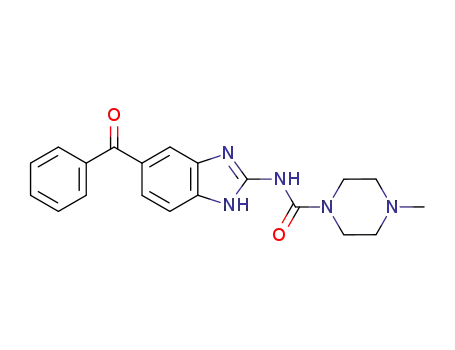 Molecular Structure of 89597-79-5 (1-Piperazinecarboxamide,
N-(5-benzoyl-1H-benzimidazol-2-yl)-4-methyl-)
