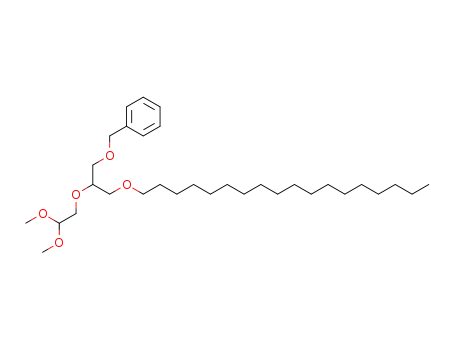 Molecular Structure of 111040-58-5 (Benzene, [[2-(2,2-dimethoxyethoxy)-3-(octadecyloxy)propoxy]methyl]-)