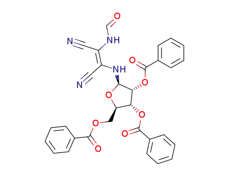 N-formyl-N'-(2,3,5-tri-O-benzoyl-β-D-ribofuranosyl)diaminomaleonitrile