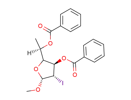 methyl 3,5-di-O-benzoyl-2,6-dideoxy-2-iodo-β-D-altrofuranoside