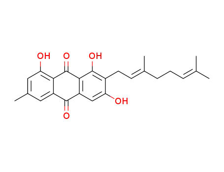 2-geranyl-1,8-dihydroxy-6-methylanthraquinone