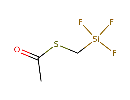 Molecular Structure of 91258-92-3 (Ethanethioic acid, S-[(trifluorosilyl)methyl] ester)