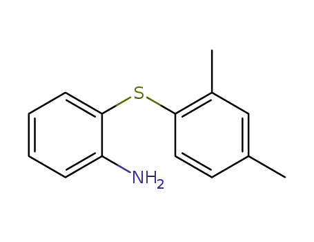Molecular Structure of 1019453-85-0 (2-((2,4-DiMethylphenyl)thio)phenylaMine)
