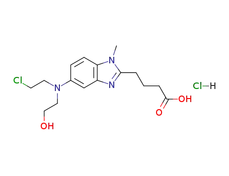 4-(6-((2-chloroethyl)(2-hydroxyethyl)amino)-3-methylbenzimidazolyl(2))butyric acid hydrochloride