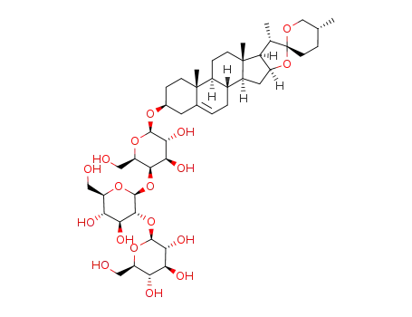 (25R)-spirost-5-en-3β-ol 3-O-β-D-glucopyranosyl-(1->2)-β-D-glucopyranosyl-(1->4)-β-D-galactopyranoside