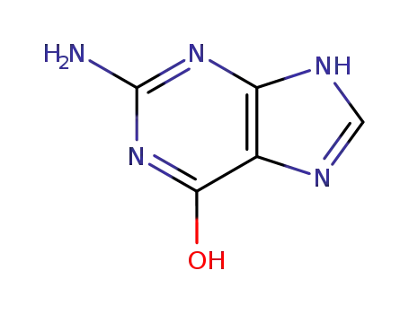 Molecular Structure of 73-40-5 (Guanine)