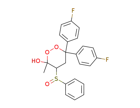 6,6-bis(4-fluorophenyl)-3-methyl-4-(phenylsulfinyl)-1,2-dioxan-3-ol