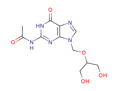N2-acetyl-9-(1,3-dihydroxy-2-propoxymethyl)guanine
