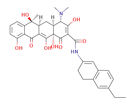 (4S,4aS,5aS,6S,12aS)-4-Dimethylamino-3,6,10,12,12a-pentahydroxy-6-methyl-1,11-dioxo-1,4,4a,5,5a,6,11,12a-octahydro-naphthacene-2-carboxylic acid (6-ethyl-3,4-dihydro-naphthalen-2-yl)-amide