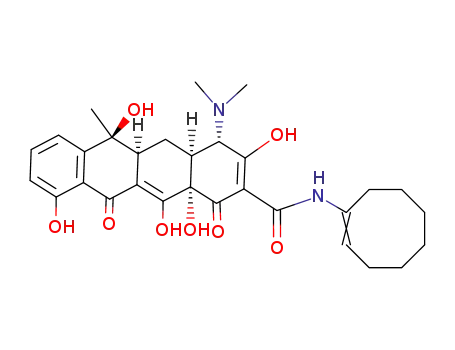 (4S,4aS,5aS,6S,12aS)-4-Dimethylamino-3,6,10,12,12a-pentahydroxy-6-methyl-1,11-dioxo-1,4,4a,5,5a,6,11,12a-octahydro-naphthacene-2-carboxylic acid ((E)-cyclooct-1-enyl)amide