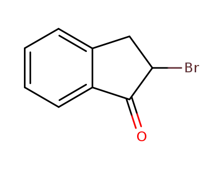 Molecular Structure of 1775-27-5 (2-Bromo-1-indanone)