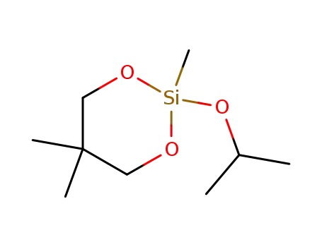 Molecular Structure of 84566-29-0 (1,3-Dioxa-2-silacyclohexane, 2,5,5-trimethyl-2-(1-methylethoxy)-)