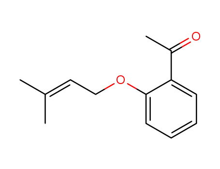 Molecular Structure of 70538-46-4 (Ethanone, 1-[2-[(3-methyl-2-butenyl)oxy]phenyl]-)