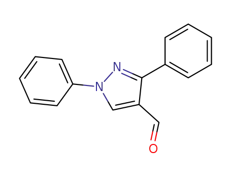 Molecular Structure of 21487-45-6 (1,3-DIPHENYL-1H-PYRAZOLE-4-CARBALDEHYDE)