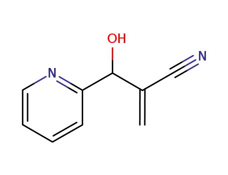 Molecular Structure of 153274-57-8 (2-[hydroxy(pyridin-2-yl)methyl]prop-2-enenitrile)