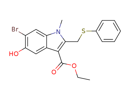 ETHYL 6-BROMO-5-HYDROXY-1-METHYL-2-(PHENYLSULFANYLMETHYL)INDOLE-3-CARBOXYLATE CAS 131707-24-9