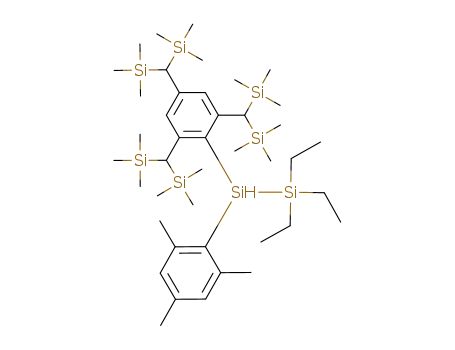 2-<2,4,6-trisphenyl>-1,1,1-triethyl-2-mesityldisilane
