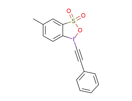 1H-1-(1'-phenylethynyl)-5-methyl-1,2,3-benziodoxathiole 3,3-dioxide