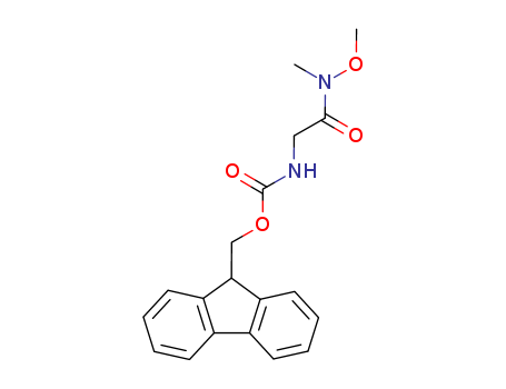 Molecular Structure of 156939-65-0 (Carbamic acid, [2-(methoxymethylamino)-2-oxoethyl]-,
9H-fluoren-9-ylmethyl ester)