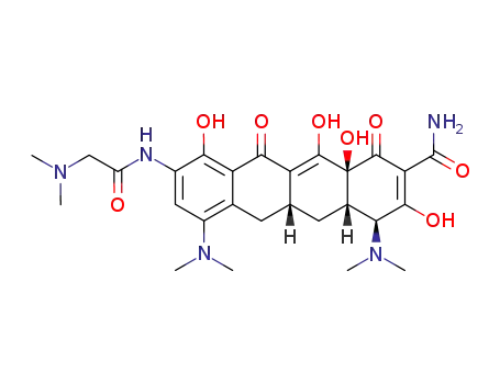 <4S-(4α,12aα)>-4,7-bis(dimethylamino)-9-<<(dimethylamino)acetyl>amino>-1,4,4a,5,5a,6,11,12a-octahydro-3,10,12,12a-tetrahydroxy-1,11-dioxo-2-naphthacenecarboxamide