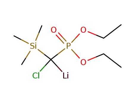 O,O-diethyltrimethylsilylchloromethylphosphonate α-lithie