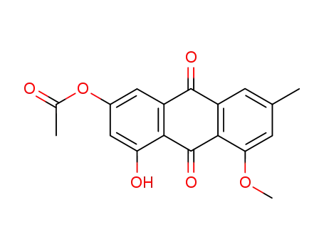 Acetic acid 4-hydroxy-5-methoxy-7-methyl-9,10-dioxo-9,10-dihydro-anthracen-2-yl ester