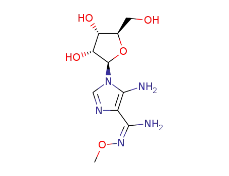 5-Amino-1-((2R,3R,4S,5R)-3,4-dihydroxy-5-hydroxymethyl-tetrahydro-furan-2-yl)-N-methoxy-1H-imidazole-4-carboxamidine