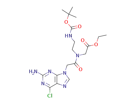 [[2-(2-Amino-6-chloro-purin-9-yl)-acetyl]-(2-tert-butoxycarbonylamino-ethyl)-amino]-acetic acid ethyl ester
