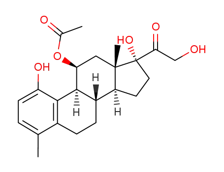 11β-Acetoxy-1.17.21-trihydroxy-4-methyl-19-nor-pregna-1.3.5(10)-trien-20-on