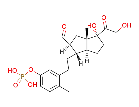 Phosphoric acid mono-(3-{2-[(1S,2S,3aS,4R,6aS)-2-formyl-4-hydroxy-4-(2-hydroxy-acetyl)-3a-methyl-octahydro-pentalen-1-yl]-ethyl}-4-methyl-phenyl) ester
