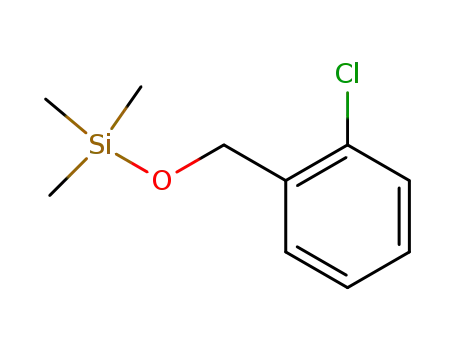 Molecular Structure of 150480-30-1 (Silane, [(2-chlorophenyl)methoxy]trimethyl-)