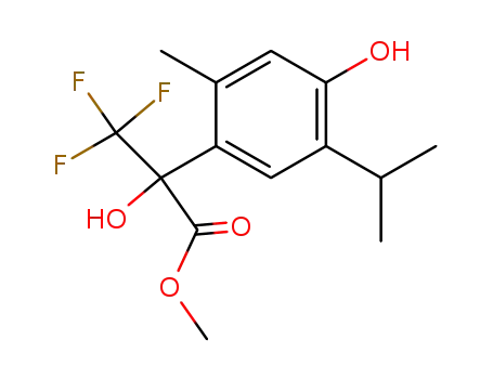 methyl 3,3,3-trifluoro-2-hydroxy-2-(4-hydroxy-5-isopropyl-2-methylphenyl)propionate